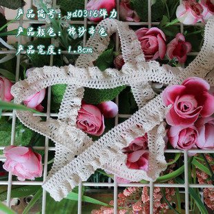 Wholesale 1.8 cm elastic lace trim,Christmas DIY crafts,Christmas gift packing lace,clothing lace accessories,decorative laces