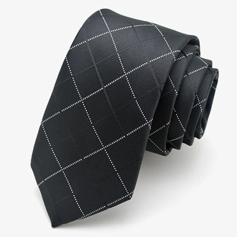 Black narrow tie solid floral geometric font b plaid b font striped 5cm casual neck tie