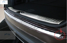 For KIA Sorento L 2016 Stainless Steel Inner + Outer Rear Bumper Protector Sill Plate 2pcs
