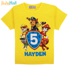 High Quality Kids T shirts Camiseta Patrulla Canina Boys And Girls Clothing Summer Short-Sleeve Cute Children Clothes WB074