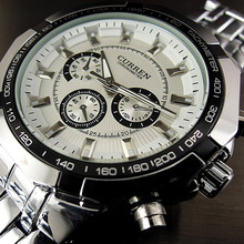 2016 Fashion Curren Brand Men Quartz Sports Watches Adjustable Full Stainless Steel Military Men’s Wrist Watch Male Cock