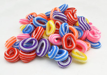 Lot 100pcs Baby Girls Elastic Hair Ties Bands Rope Ponytail Holders Headband Hairwear Scrunchie Accessories