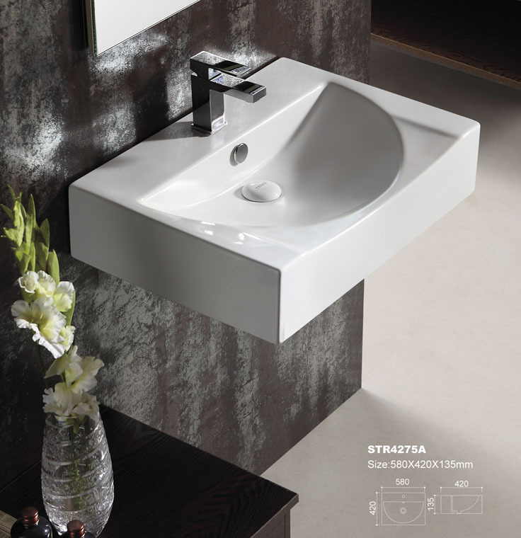 Lavabo in ceramica lavabo bagno lavandino del bagno ciotole lavabo ... Bagno con controsoffitto