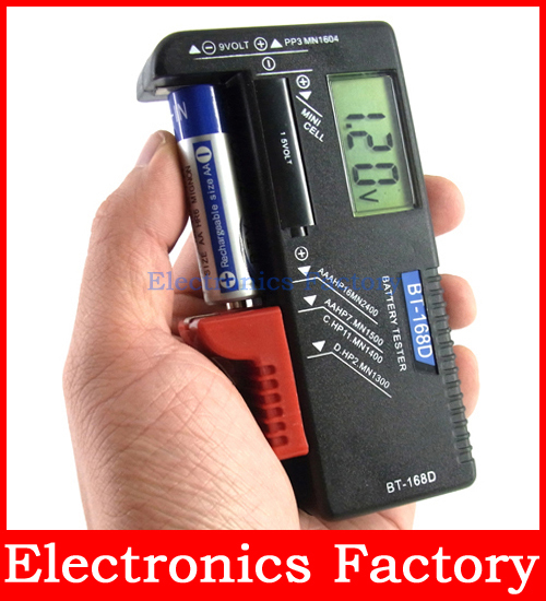 New Universal LCD Digital Battery Tester 1 5v AA AAA C D 9V Load Tester Button