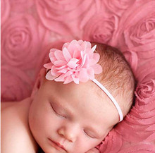 Big Sale ! 14Clr Fashion children infant kids newborn Baby girl Accessories chiffon mini flower Head bands Hair Band Head Piece