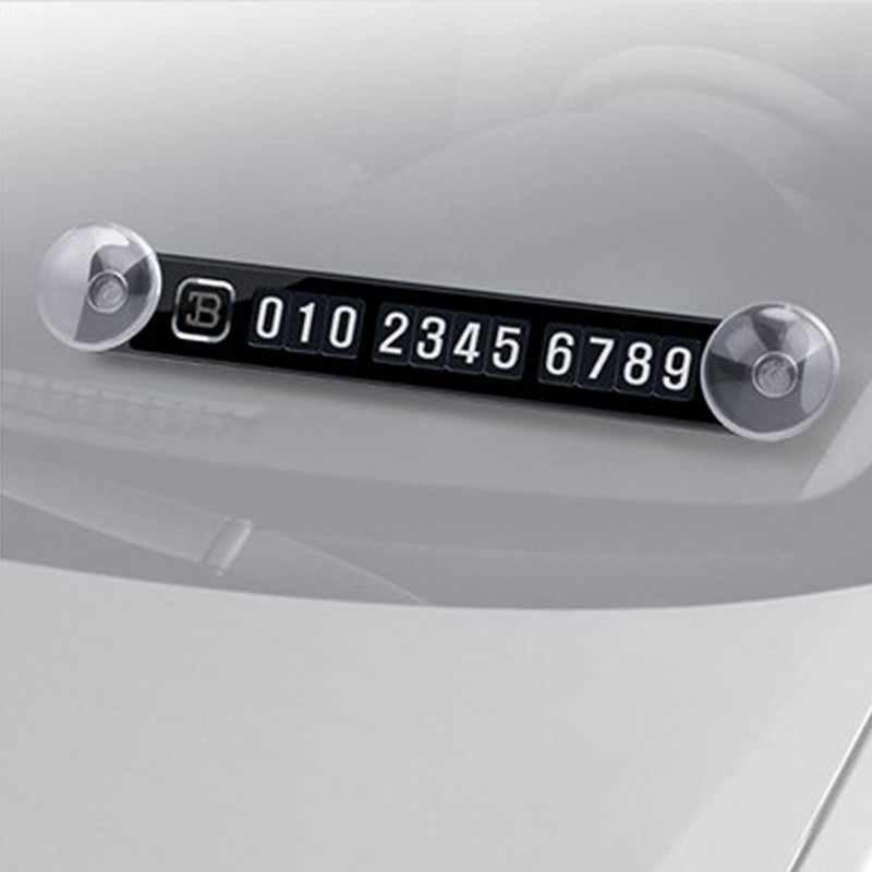 Magnetic Parking Card Phone Number Card Plate Car Sticker For Mitsubishi ASX Lancer Pajero Lada Honda