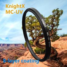 MC UV 49 – 77 MM Filter for Nikon D5200 D5100 D3200 D3100 D3300 18-55mm for Canon EOS KnightX lens accessories 1200d