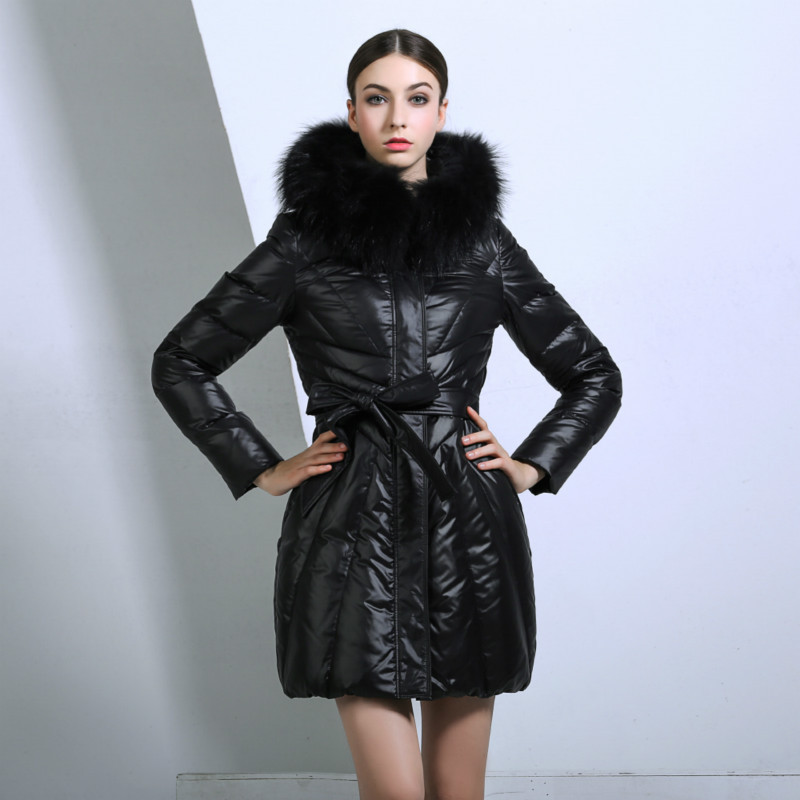 Winter Women Duck Down Jacket Long Warm Thick Snow Wear Outerwear -3