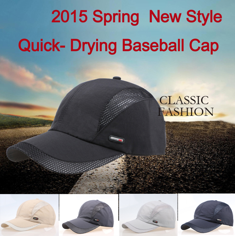 2015 spring summer QUICK DRYING outdoor fish hat casquette chapeu casual sports mesh Tennis golf Baseball