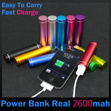 high quality 2600mAh power bank mobile phone external 18650 battery backup power protable charge&powerbank for iphone Samsung