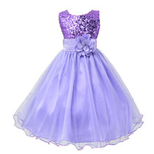 Wedding Gowns Kids Formal Party Flowers Bridesmaid Christening Dresses Pageant Princess Dresses for Little Girls 3-10 Years