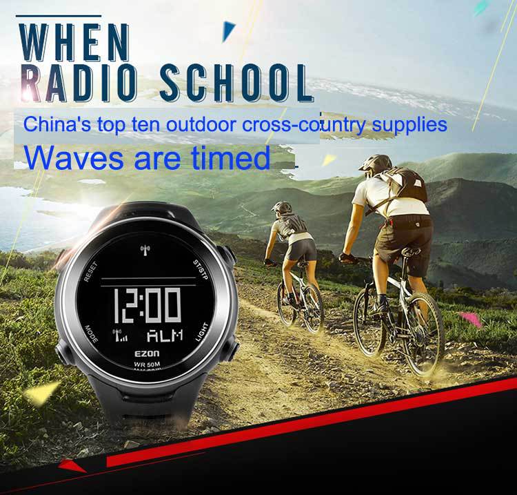 Free shipping Original EZON brand Waves table running sports watch  multifunctional outdoor Waterproof leisure digital watches