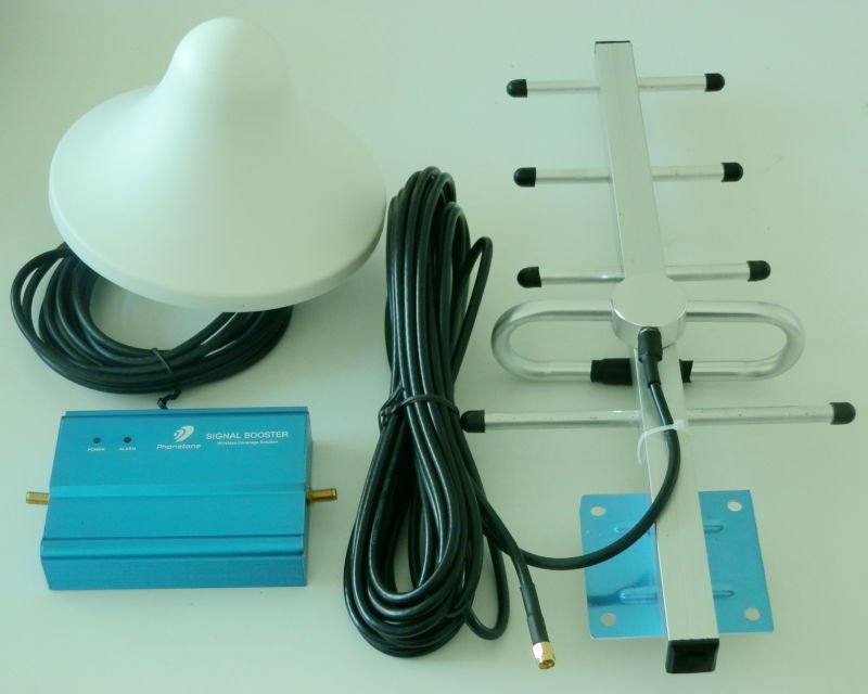 60dB GSM 900MHz Cell Phone Signal Booster Repeater Amplifier Outdoor Antenna and Indoor Antenna