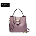 NAWO 2016 Designer Women Leather Handbags Bucket Shoulder Bags Ladies Crossbody Bags Small Cow Real Genuine