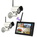 Free Shipping 7 inch TFT Digital 2 4G Wireless Cameras Video Baby Monitors DVR Security System
