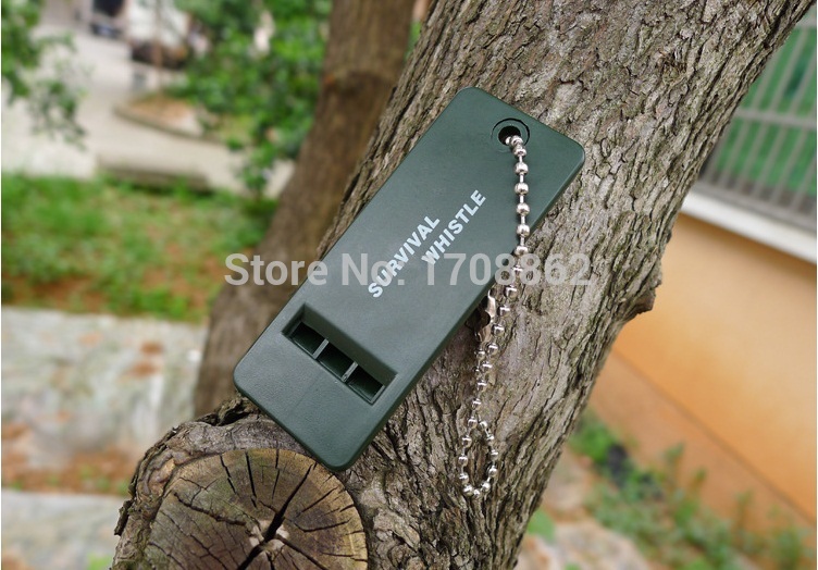 Description Picture 4 of itemEDC tool outdoor Camping equipment Multi Survive Whistle Military Hiking Adventure Rescue Emergency Signal keychain WhistleFW020