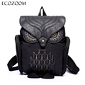 Newest Fashion Women Nylon Owl Backpack Female Cartoon School Bags Mujer Gothic Mochila Escolar Girls Stylish