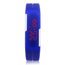 2015 Hottest New Ultra Thin Men Girl Sports Silicone Digital LED Sports Wrist Watch Unisex Fitness