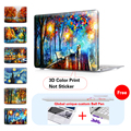 Nature Oil Painting Transparent Crystal For Apple Mac Macbook Pro 15 Case Cover Macbook Pro 13