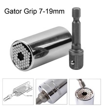 Hot Sale 2pcs/set New As seen on tv multi-function Gator GRIP HAND TOOL Universal Socket Wrench Power Drill Adapter