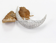 Newest Crystal Moon Rhinestone Hair Accessories For Women Hair Clips For Girls Headdress Hairpin Clamps HB144