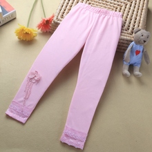 Baby Kids Girls Lace Flower Ballet Dance Tight Pants Stretch Trousers