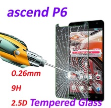0.26mm 9H Tempered Glass screen protector phone cases 2.5D protective film For Huawei Ascend P6
