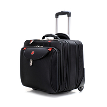 Swiss army knife trolley luggage bag multi-layer 17 oxford fabric laptop bag commercial luggage bag,high quality men commercial