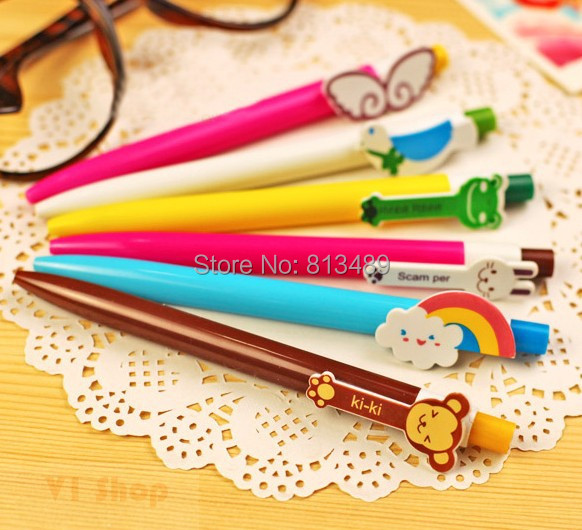 12pcs Kawaii ballpoint pens Stationery ball point pen bulk Novelty Office accessories Cute school supplies S3107