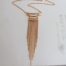 Fine Jewelry Tassel Necklace Summer Style Exaggerated Rhinestone Long Necklace Section Body Chain Jewelry suspension collares