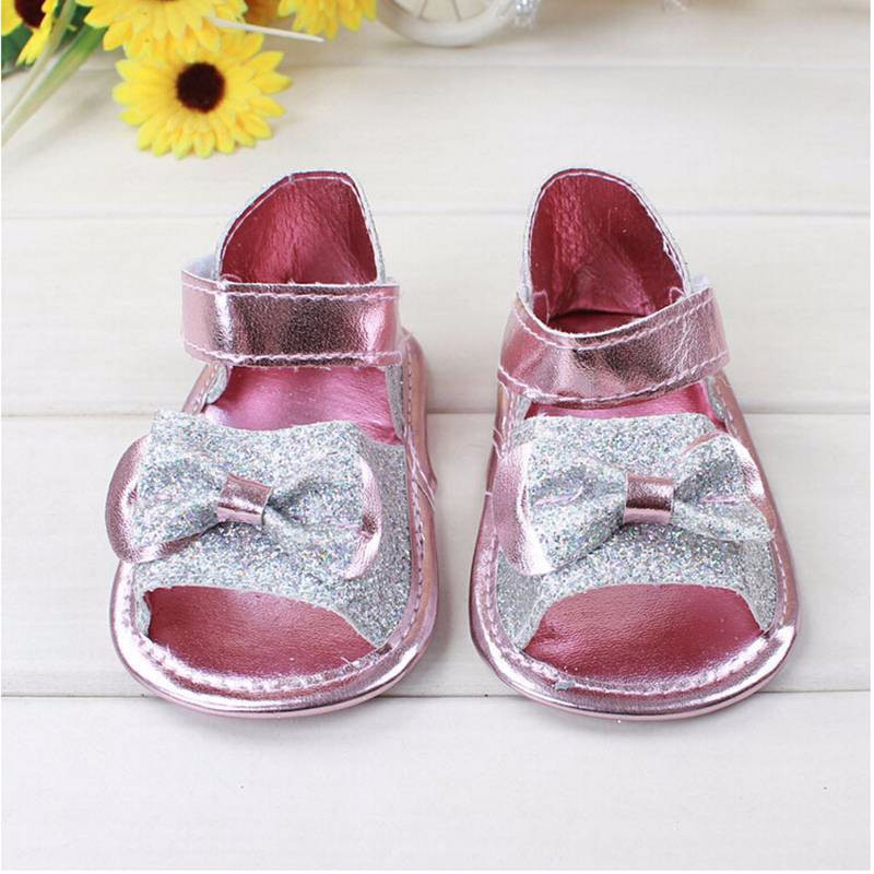 Lovely beautiful color bow fashion baby sandals soft bottom non slip toddler shoes baby shoes 