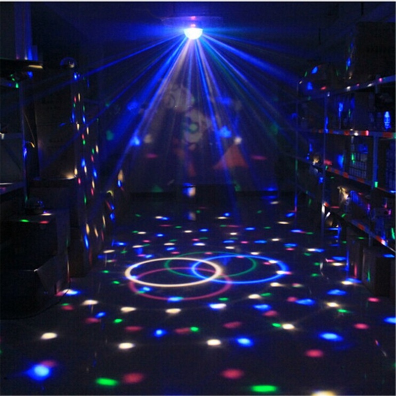 Best Price Mini RGB LED Crystal Magic Ball Stage Effect Lighting Lamp Party Disco Club DJ Light Show