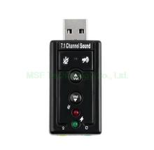 USB to 3D AUDIO SOUND CARD ADAPTER VIRTUAL 7.1 ch for PC laptop Notebook