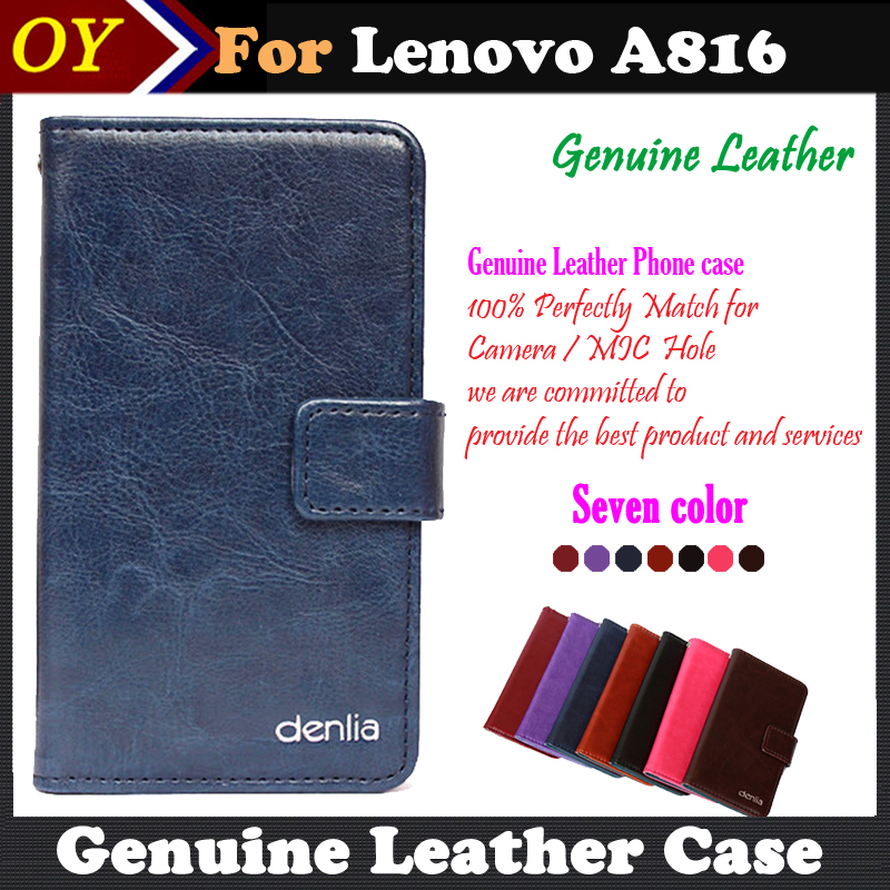 7 Colors Lenovo A816 Case Genuine Leather Smartphone Slip resistant Case For Lenovo A816 Pouch Case