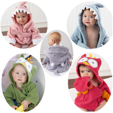 children’s clothing boys girls Robes new winter spring autumn cartoon baby bathrobe Sleepwear & Robe winter Pink rabbit bear