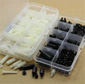 120pcs M3 Nylon Screw white Hex Screw Nut Spacer Stand off Varied Length Assortment Kit Box