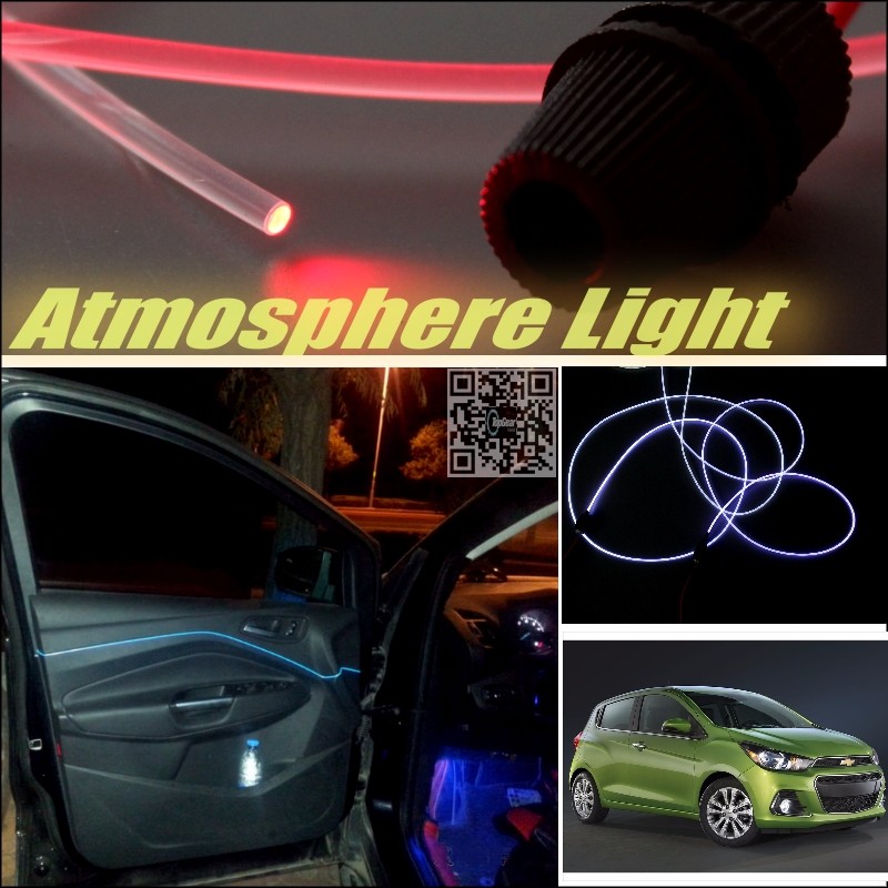 Car Atmosphere Light Fiber Optic Band For Chevrolet Spark 1997~2015 Furiosa Interior Refit No Dizzling Cab Inside DIY Air light