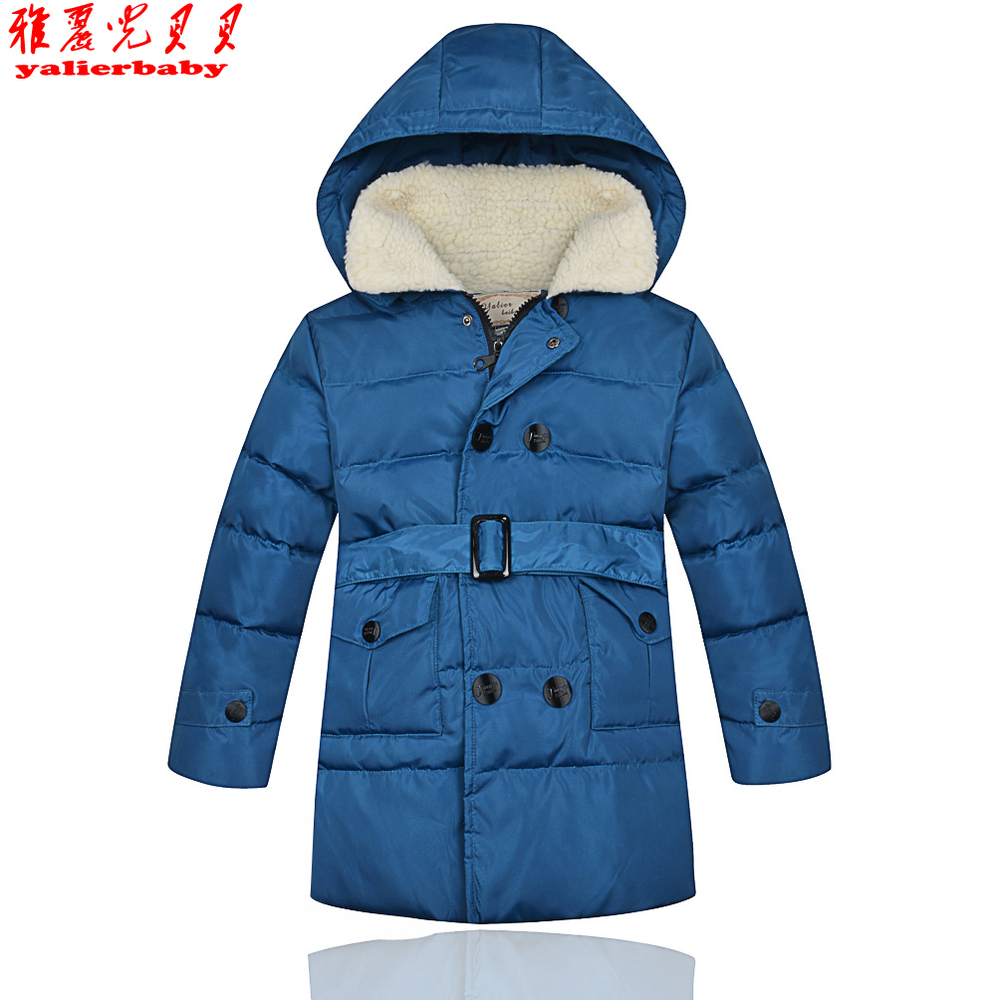 2015 new Child winter down coat jacket male child medium-long children's clothing down coat outerwear