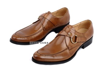 Новейшие 2015 мужская обувь оксфорды круглый носок черный и коричневый натуральная кожа красивые ежедневные свободного покроя башмаки мужской обуви размер : 6.5 - 11 OX83