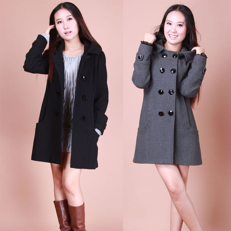 Winter coat women 2015 new Korean casacos long wool coat sobretudo feminino abrigos y chaquetas mujer invierno manteau femme