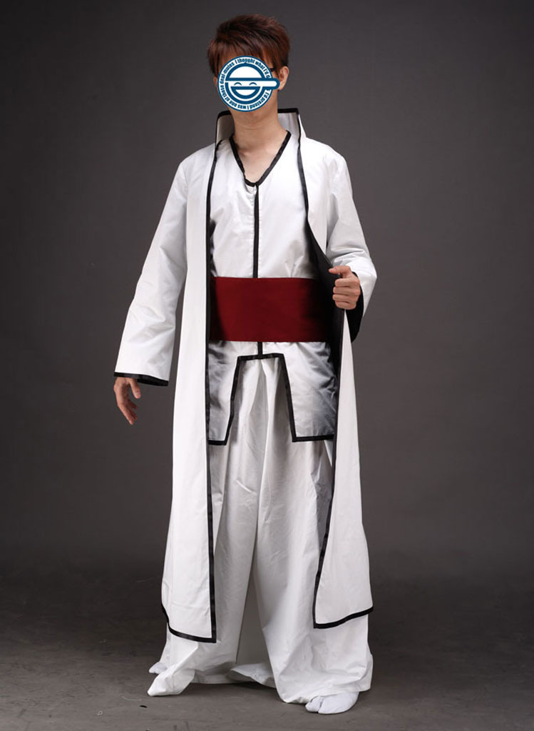 Free Shipping Bleach Aizen Sousuke Hollow World Hueco Mundo Kimono Uniform Anime Cosplay Costumes