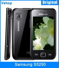 Unlocked Refurbished Original Samsung S5250 Bar Cell Phone 3.2 inch Support GSM Network WIFI Bluetooth GPRS 3MP Camera
