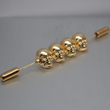European and American style shirt ghost leader pin / brooch / Korean version of the personalized shirt collar pin wholesale