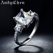 Sterling Silver Jewelry Wedding Rings For Women vintage luxury Ring luxury Bijoux zirconia Accessories Engagement Bague ASR032