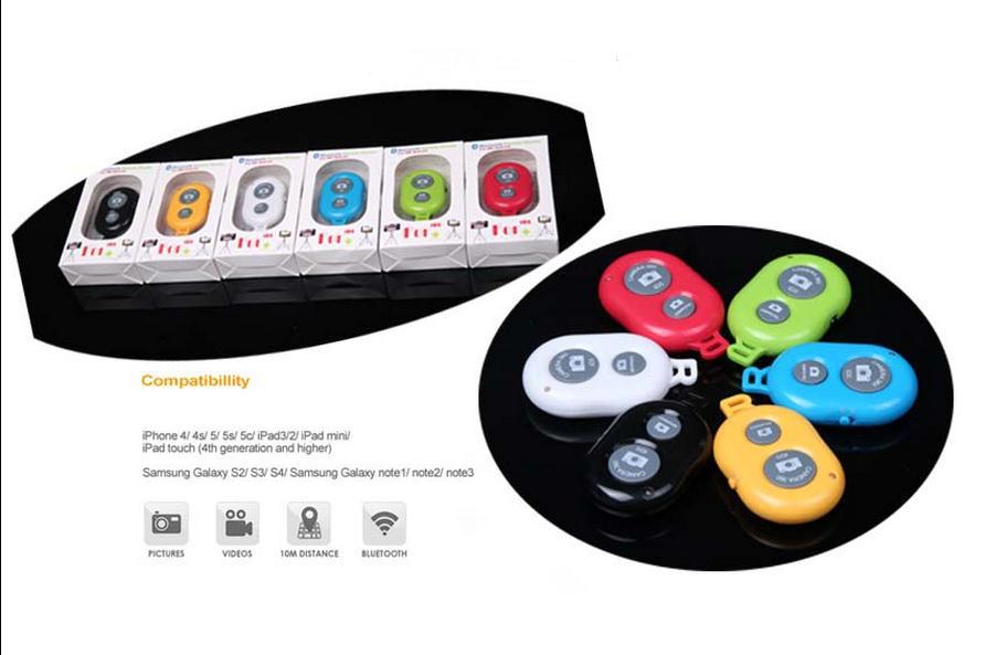 Wholesale Bluetooth Wireless Remote Shutter Self timer Self Timer Selfie Smart phones for iPhone