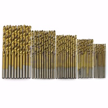 50Pcs Titanium Coated HSS High Speed Steel Drill Bit Set Tool 1/1.5/2/2.5/3mm
