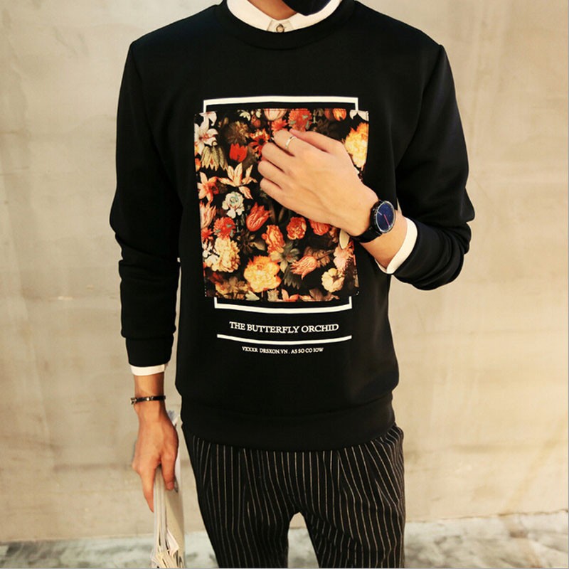 Mens Floral Hoodie03