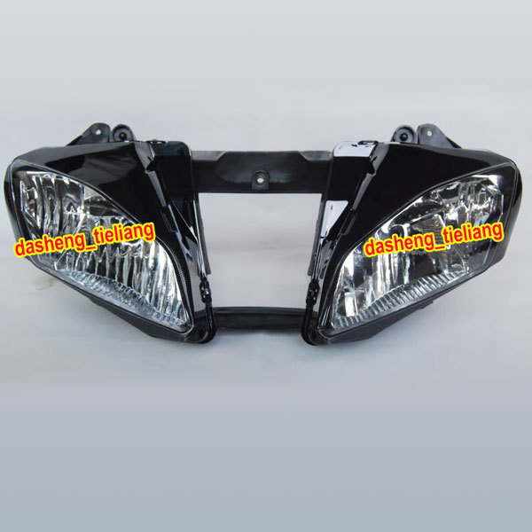 Motorcycle Headlight for YAMAHA 06 07 YZFR6 / 2006 2007 YZF-R6, Black Color Front Motor Lighting Headlamp Lights from China