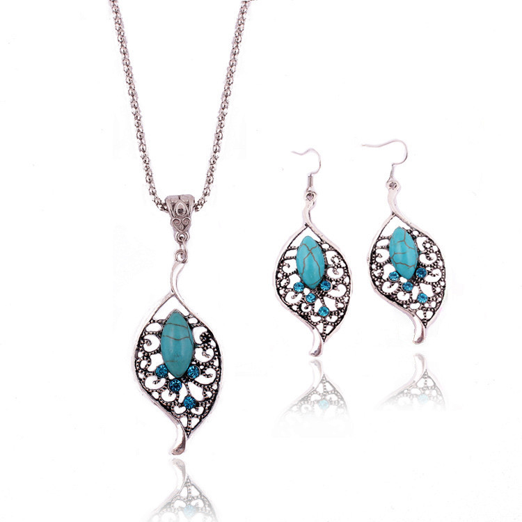 jewelry charming crystal tibetan silver turquoise leaf jewelry charming crystal tibetan silver turquoise leaf