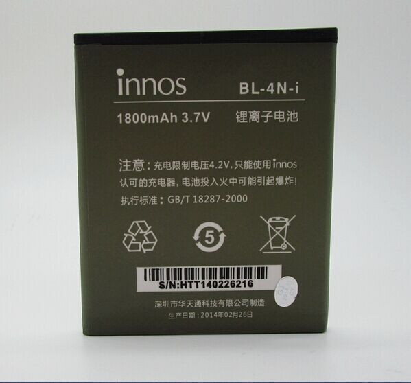 100% 1 . innos -4n- 1800 mah   dns s4503q s4503 innos   i6c i6  bateria